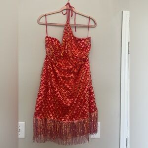 Sexy Red Mermaid 🧜🏾‍♀️ sequin dress